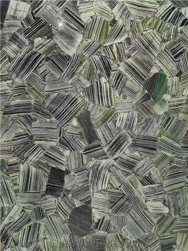 Green Line Gemstone Semiprecious Stone Slabs