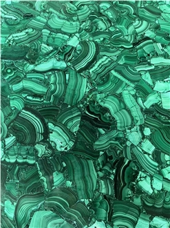Malachite Green Gemstone Solid Surface Table Tops
