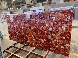 Red Agate Gemstone Wall Panels