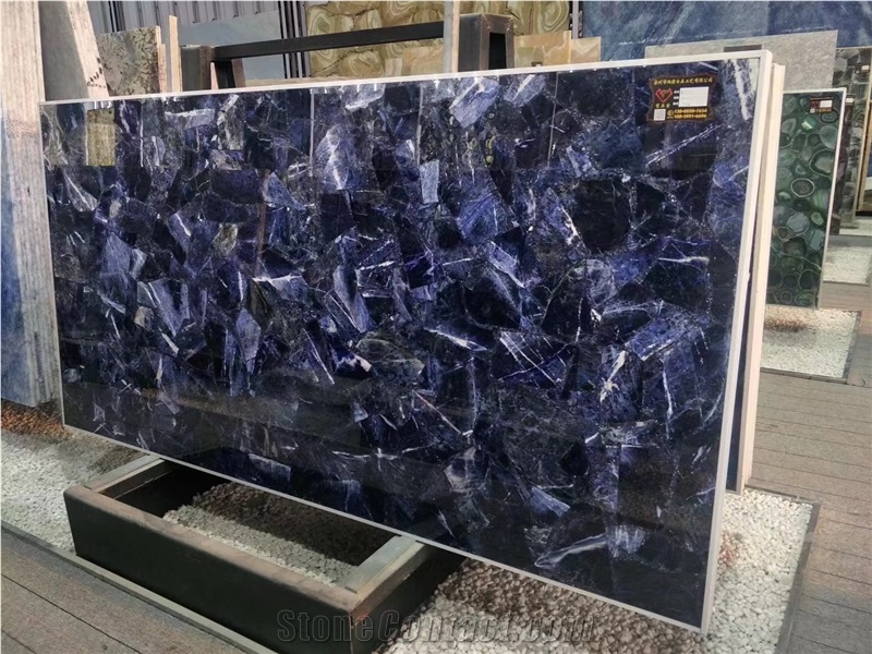 Sodalite Blue Gemstone Semiprecious Slabs