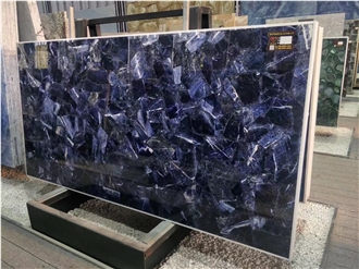 Sodalite Blue Gemstone Semiprecious Slabs