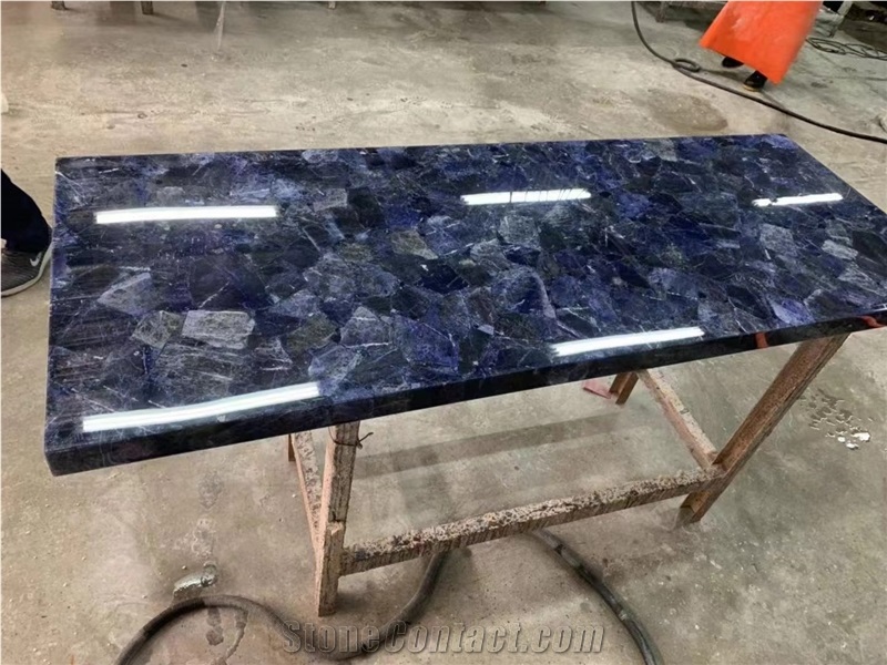 Sodalite Blue Gemstone Semiprecious Slabs