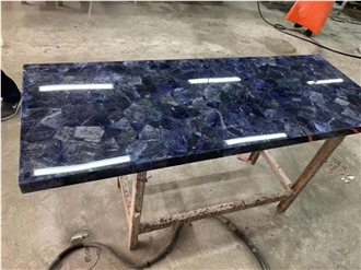 Sodalite Blue Gemstone Semiprecious Slabs
