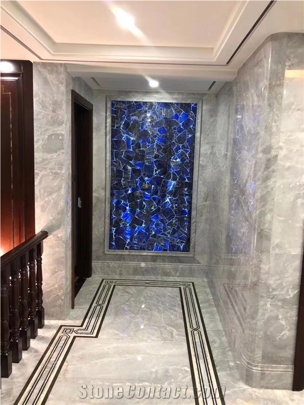 Sodalite Blue Gemstone Semiprecious Slabs