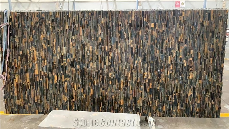 Tiger Eye Blue And Yellow Semiprecious Stone Slabs