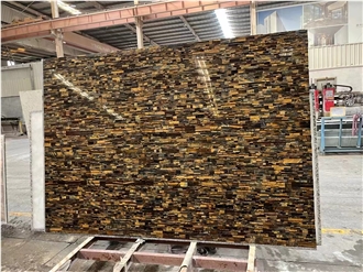 Tiger Eye Blue And Yellow Semiprecious Stone Slabs