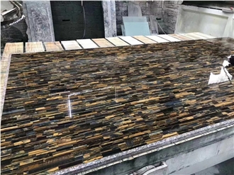 Tiger Eye Blue And Yellow Semiprecious Stone Slabs