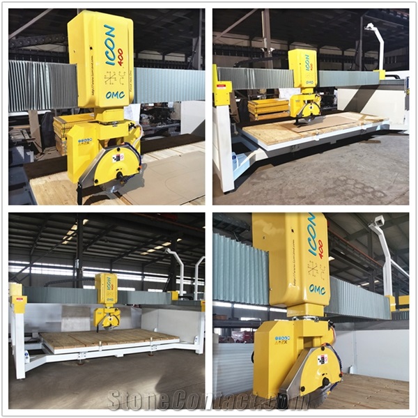 ICON400 CNC 5Axis Marble Granite Stone Bridge Saw Camera Layout