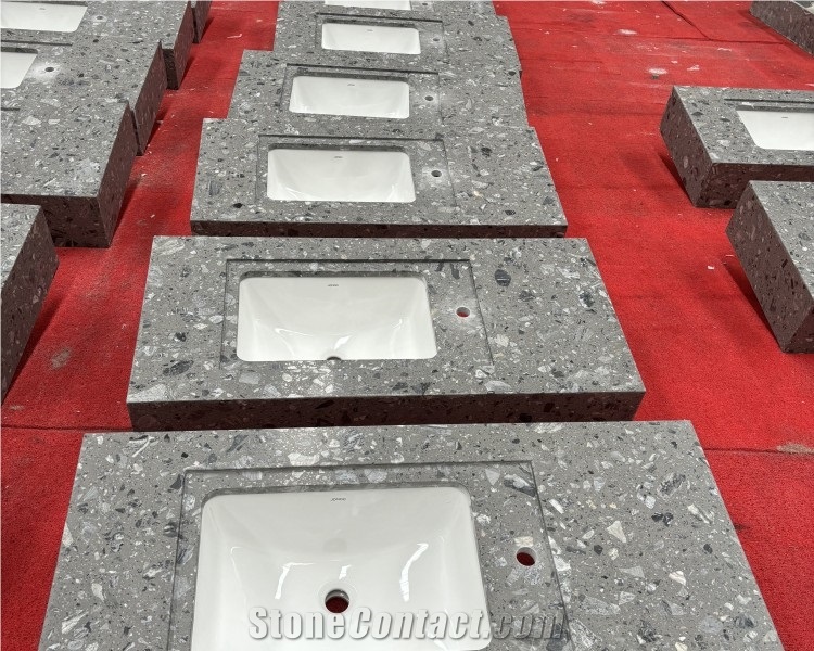 Terrazzo Vanity Tops- Prefabricated Bathroom Tops