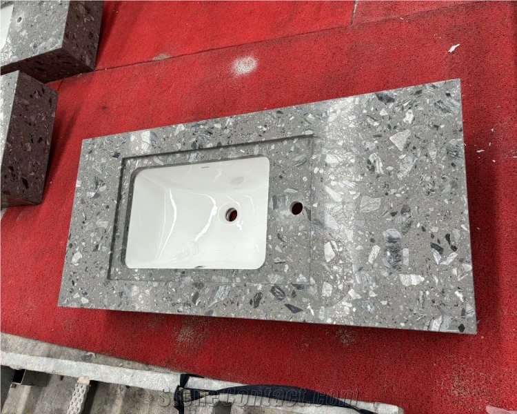Terrazzo Vanity Tops- Prefabricated Bathroom Tops