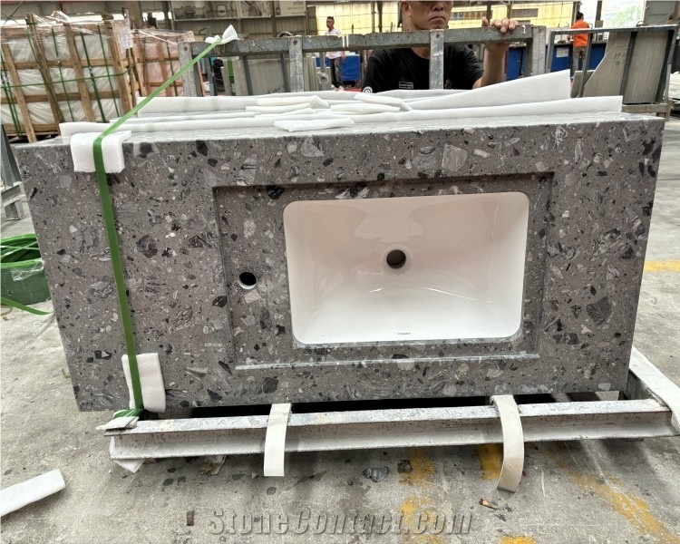 Terrazzo Vanity Tops- Prefabricated Bathroom Tops