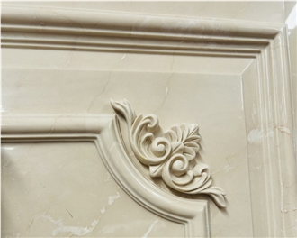 Marjan Beige Marble Column Tops