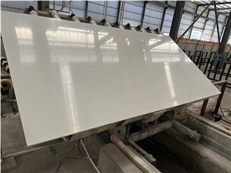 Artificial Pure White Marble Solid Surface Slabs