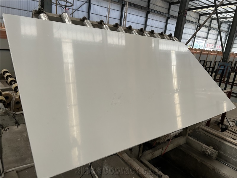 Artificial Pure White Marble Solid Surface Slabs
