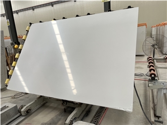 Artificial Pure White Marble Solid Surface Slabs
