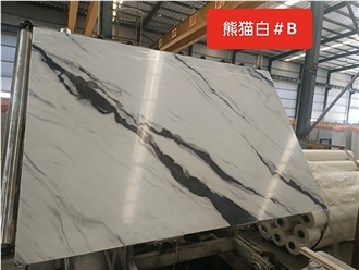 Panda White Marble Look Engineered Stone Slabs