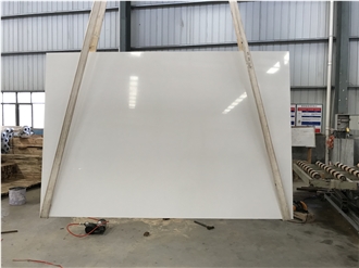 Polar White Engineered Marble Artificial Stone Slab Tile