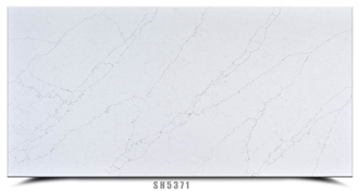 Non Silica Snow White Artificial Engineered Quartz Slabs