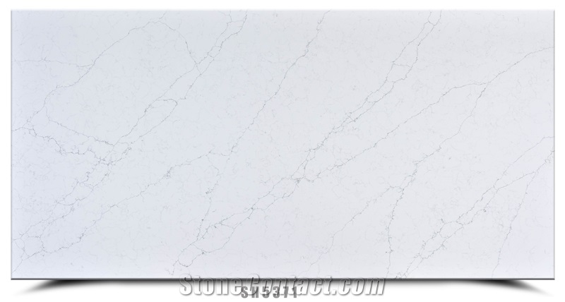 Non Silica  White Artificial Quartz Stone Quartz Slabs