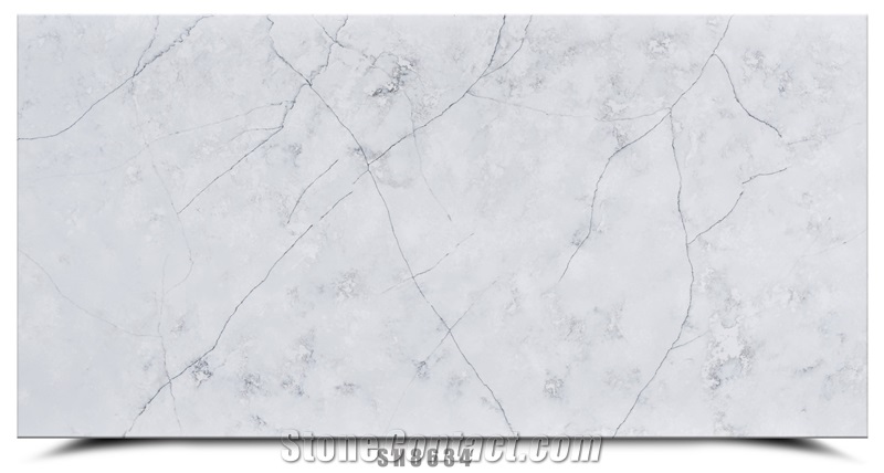 Non Silica  White Artificial Quartz Stone Quartz Slabs