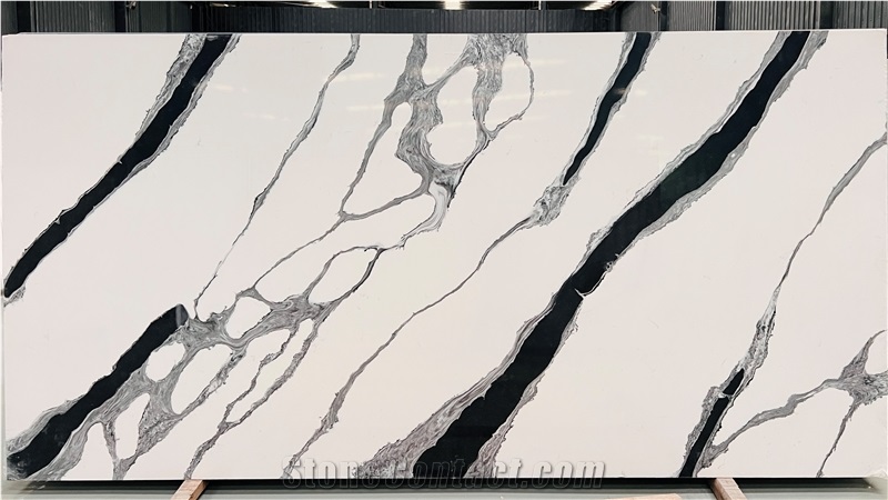 Non Silica  White Artificial Quartz Stone Quartz Slabs