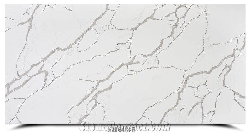 Non Silica  White Artificial Quartz Stone Quartz Slabs