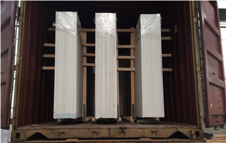 Polished Calacatta White Quartz Slabs