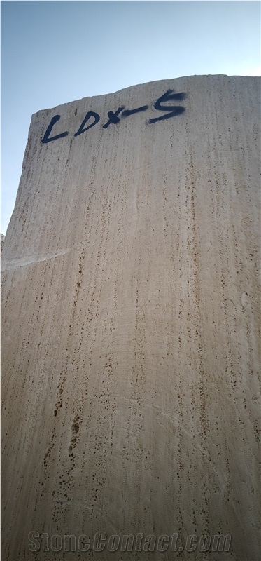 Afyon Beige Travertine Wall Slabs