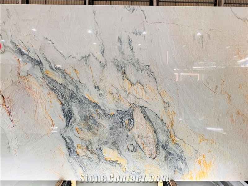 Aquarella Grey Quartzite Slabs