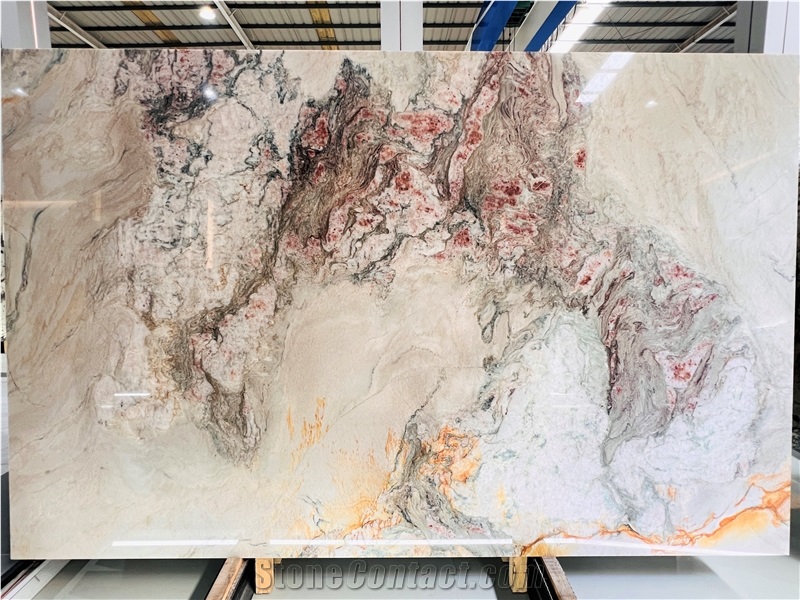 Aquarella Grey Quartzite Slabs