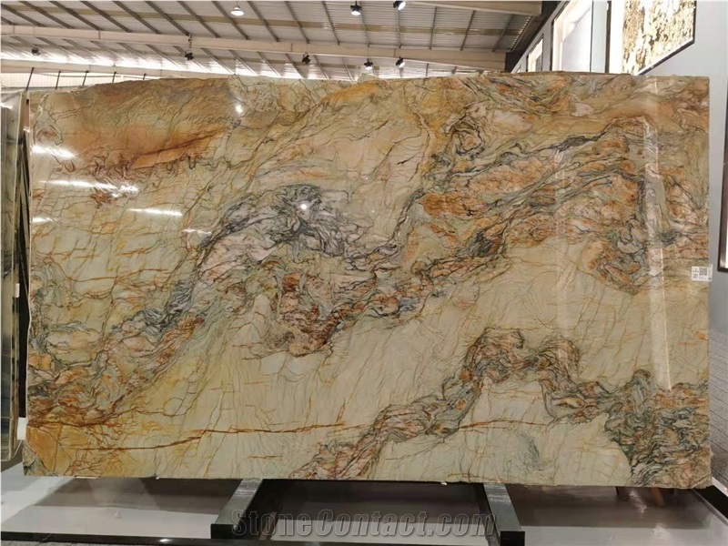 Gold Silk Quartzite Slabs