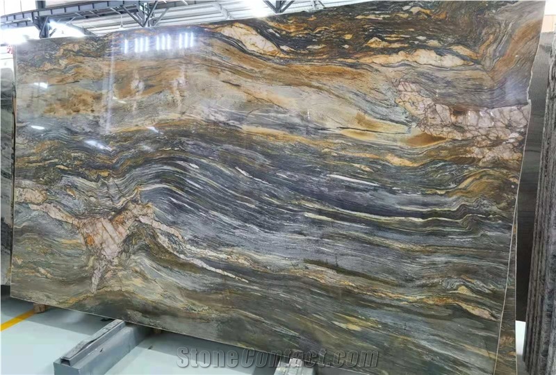 Gold Silk Quartzite Slabs