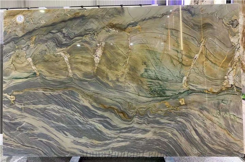 Gold Silk Quartzite Slabs