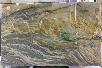 Gold Silk Quartzite Slabs