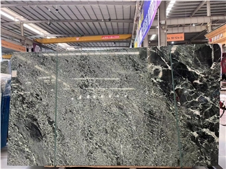 Polished Prada Green Marble Wall Slabs Polished Prada Green Marble Wall Slabs