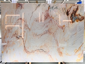 Rainbow Impression Quartzite Slabs