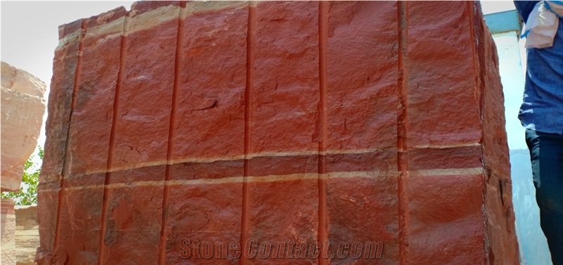 Agra Red Sandstone Blocks