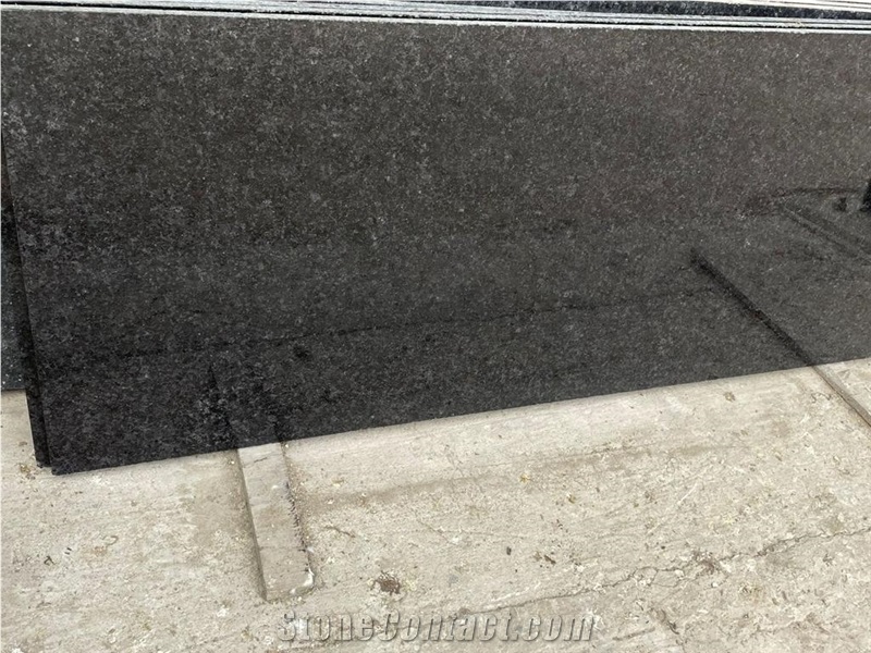 Ash Black Granite Polished Slabs