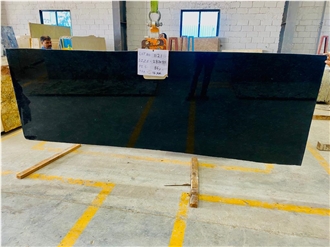 Ash Black Granite Polished Slabs