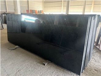 Ash Black Granite Polished Slabs