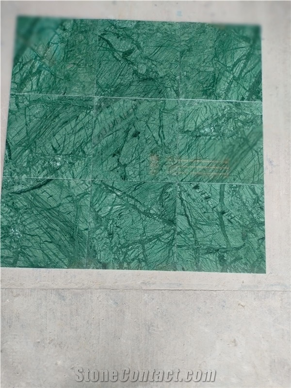 Basil Green Marble Tiles