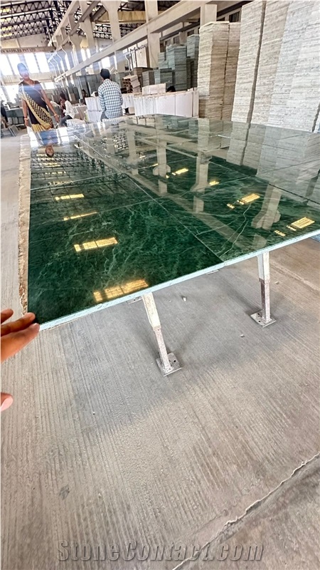Basil Green Marble Tiles