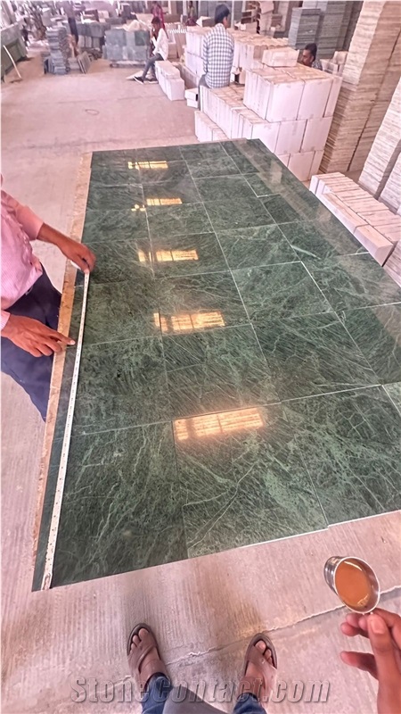 Basil Green Marble Tiles