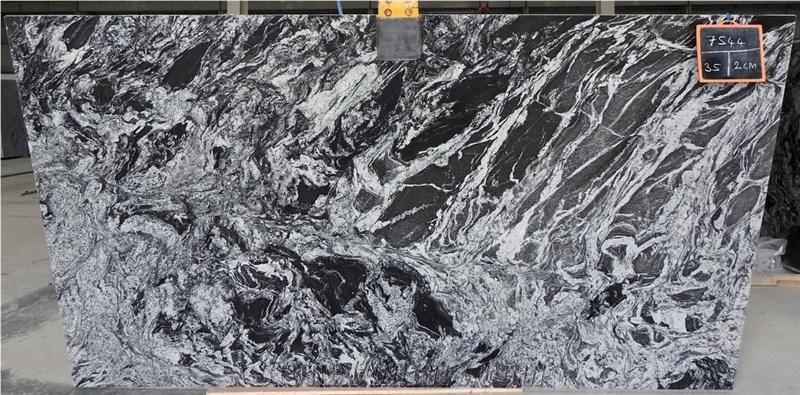 Fusion Black Granite Slabs