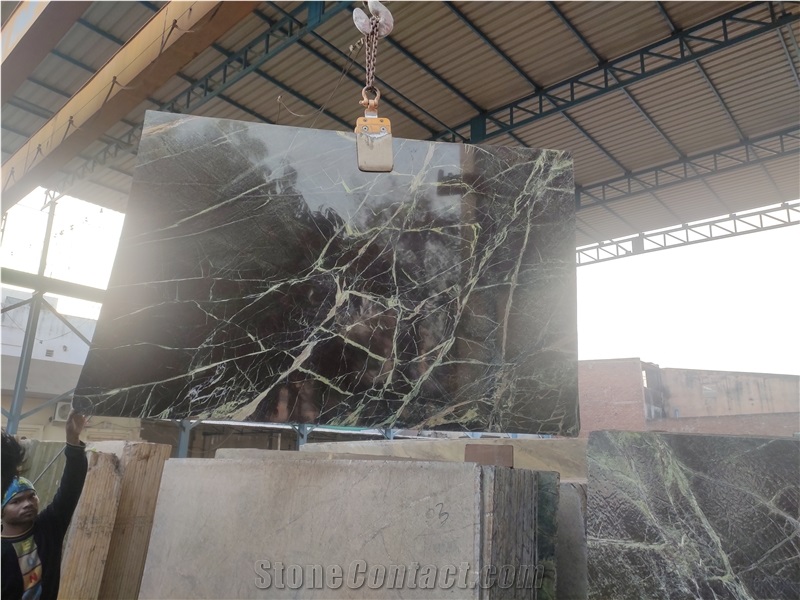 Jungle Green Marble Slabs