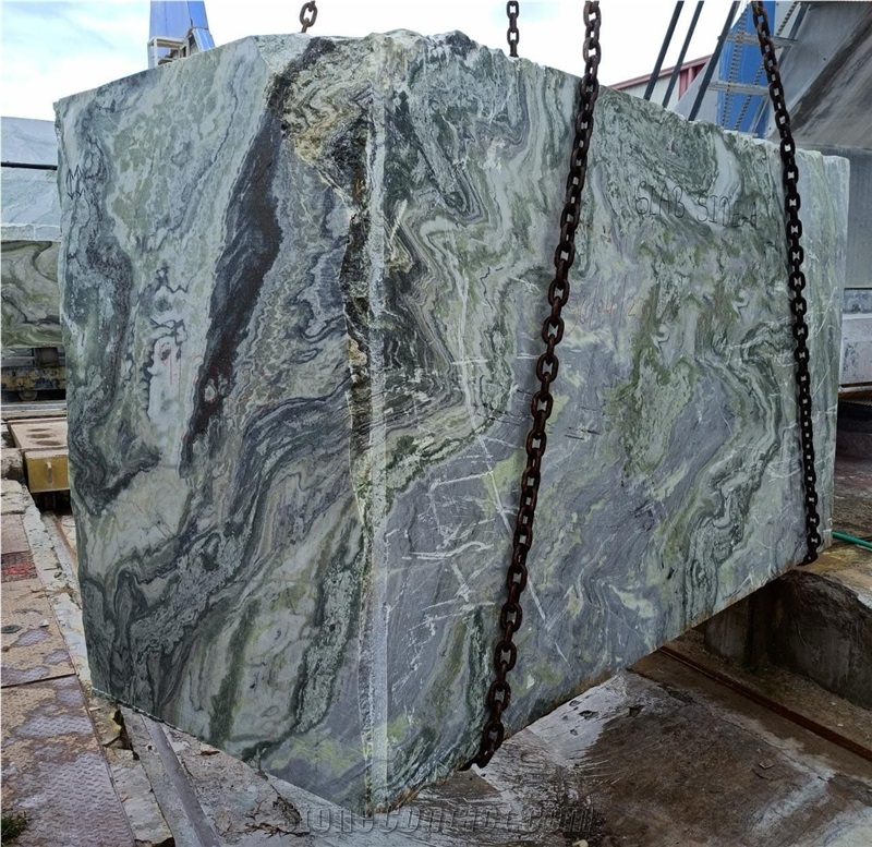 Parrot Green Himalayan Marble Blocks