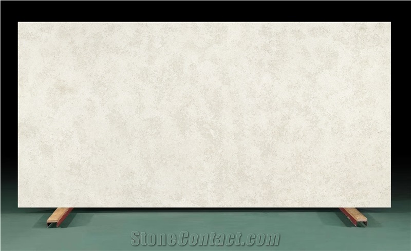 AQ9827 Beige Artificial Carrara Marble Slabs China Made