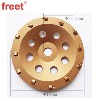 180Mm PCD Grinding Cup Wheel For Epoxy Surface Removal