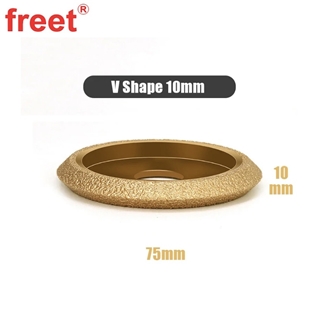 3-Inch With Bore 20Mm Diamond Brazed Stone Edging Wheel