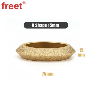 3-Inch With Bore 20Mm Diamond Brazed Stone Edging Wheel